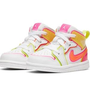 Jordan Toddler Air Jordan 1 Mid Edge Glow Shoes